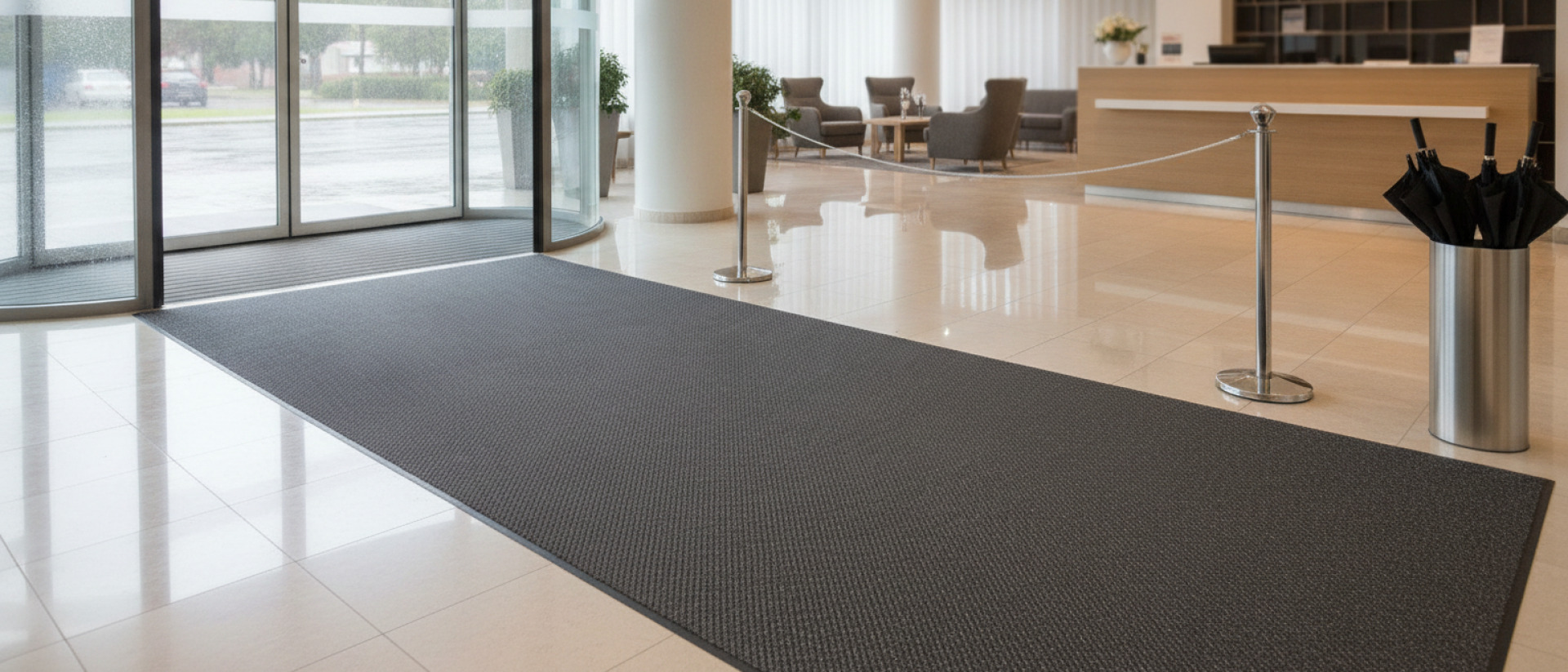 7 tips om je hotelentree representatief te houden bij slecht weer.