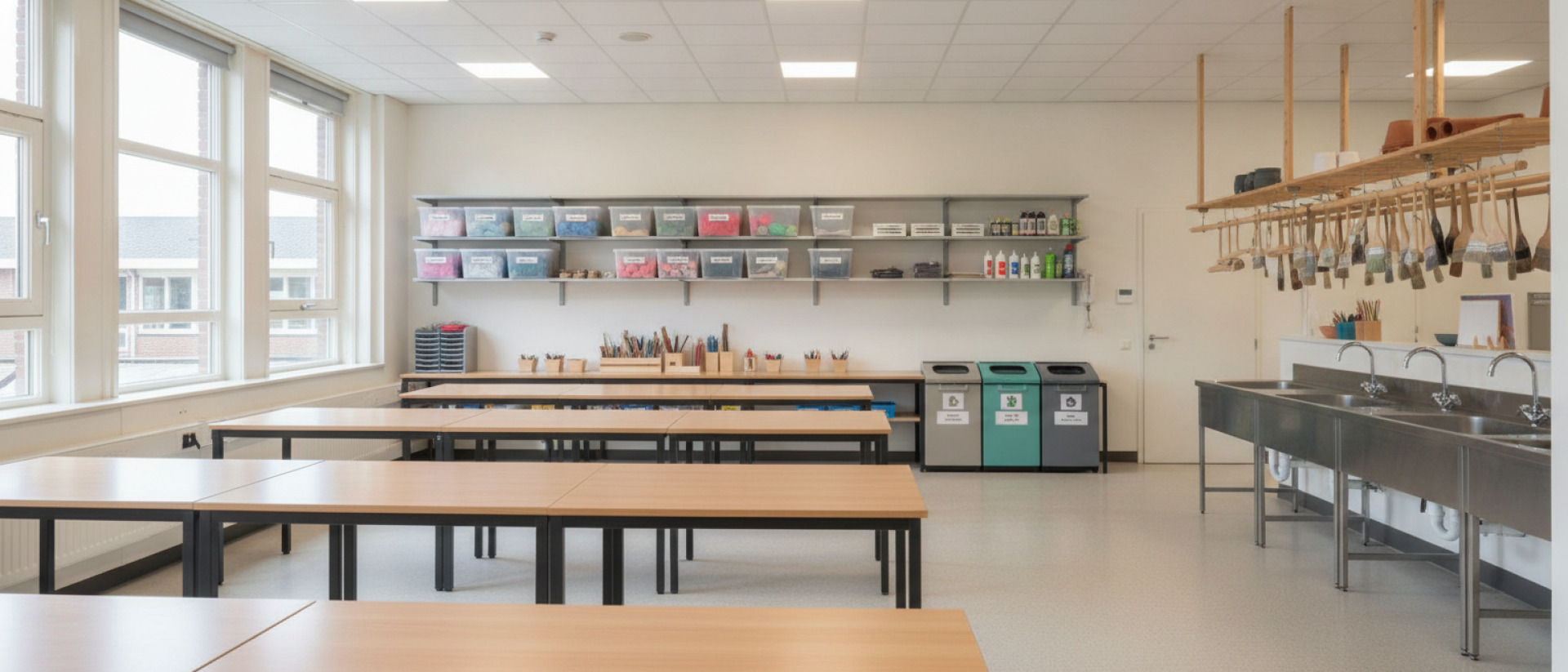 9 tips voor een schoon en opgeruimd handvaardigheidslokaal op je school.
