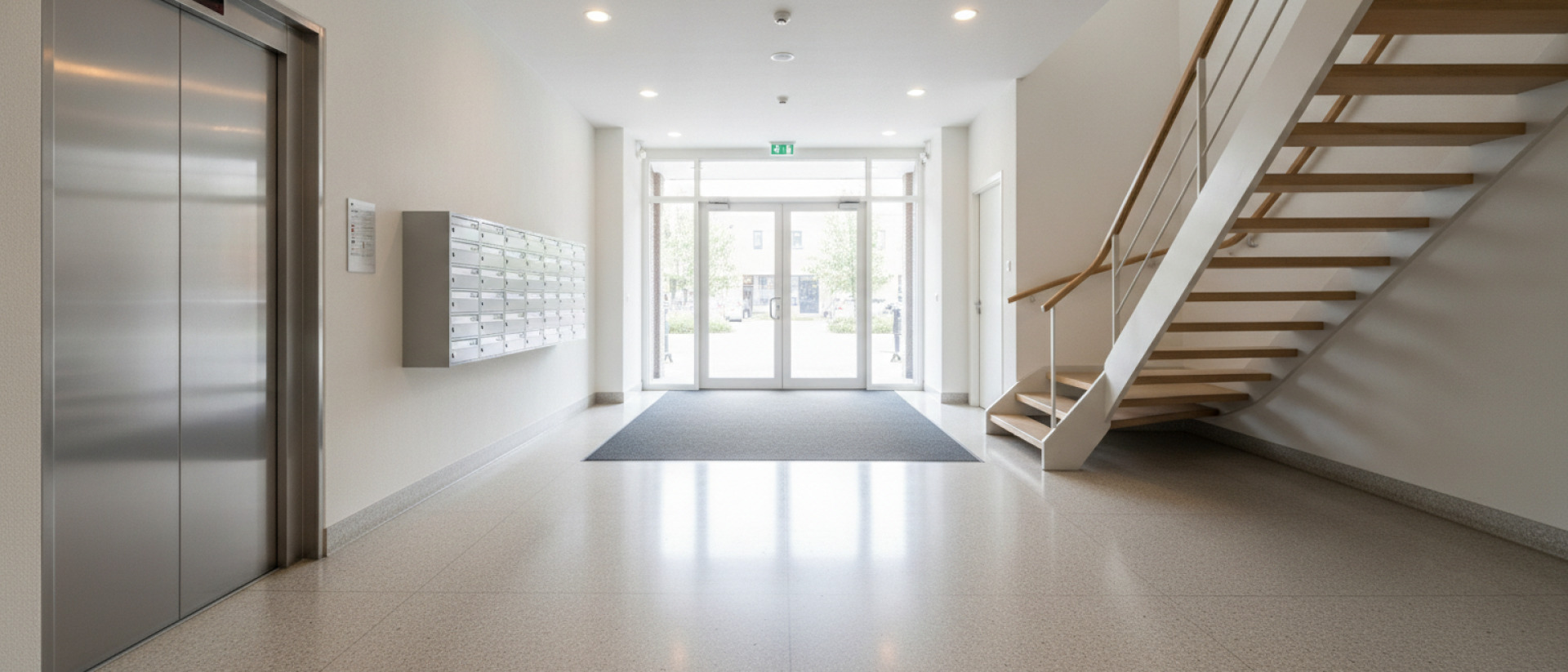 Schoonmaak entreehal appartementen